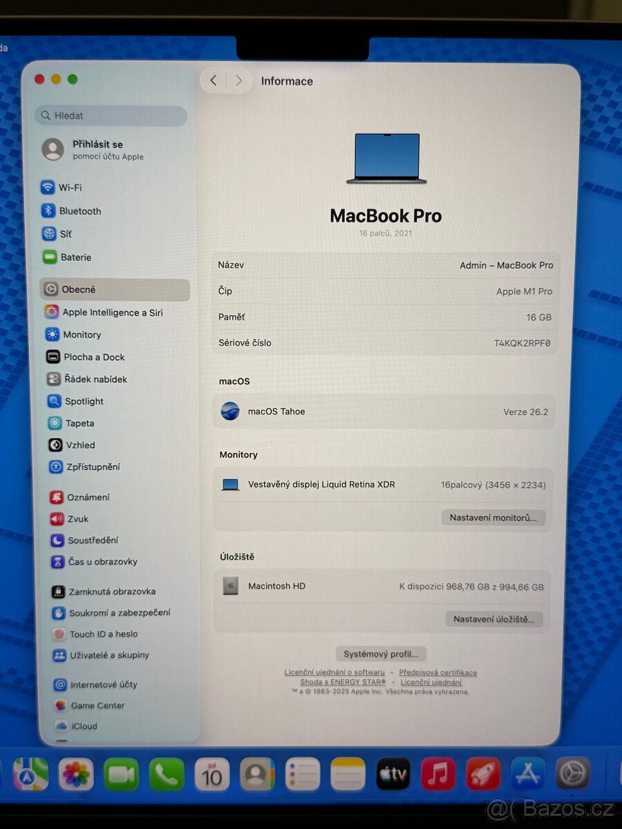 MacBook PRO 16” M1 PRO|16|512 - 7