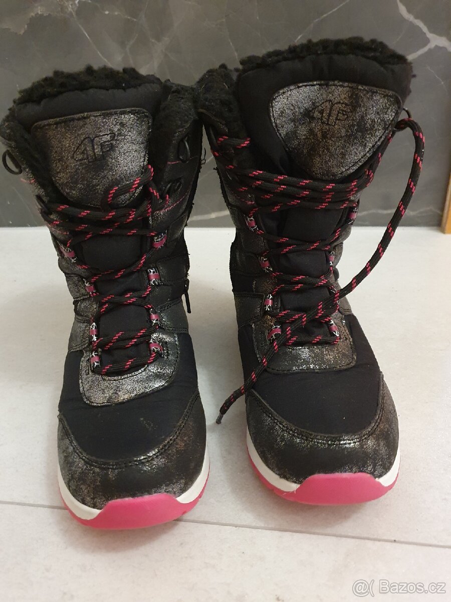 Dětské dívčí sněhule 4F, velikost 37, jako nové - 7