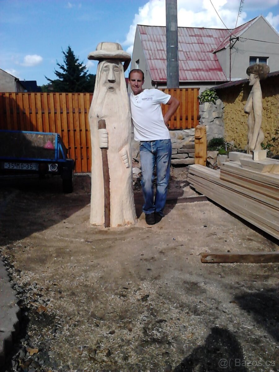 dřevěné sochy od známého sochaře - 7
