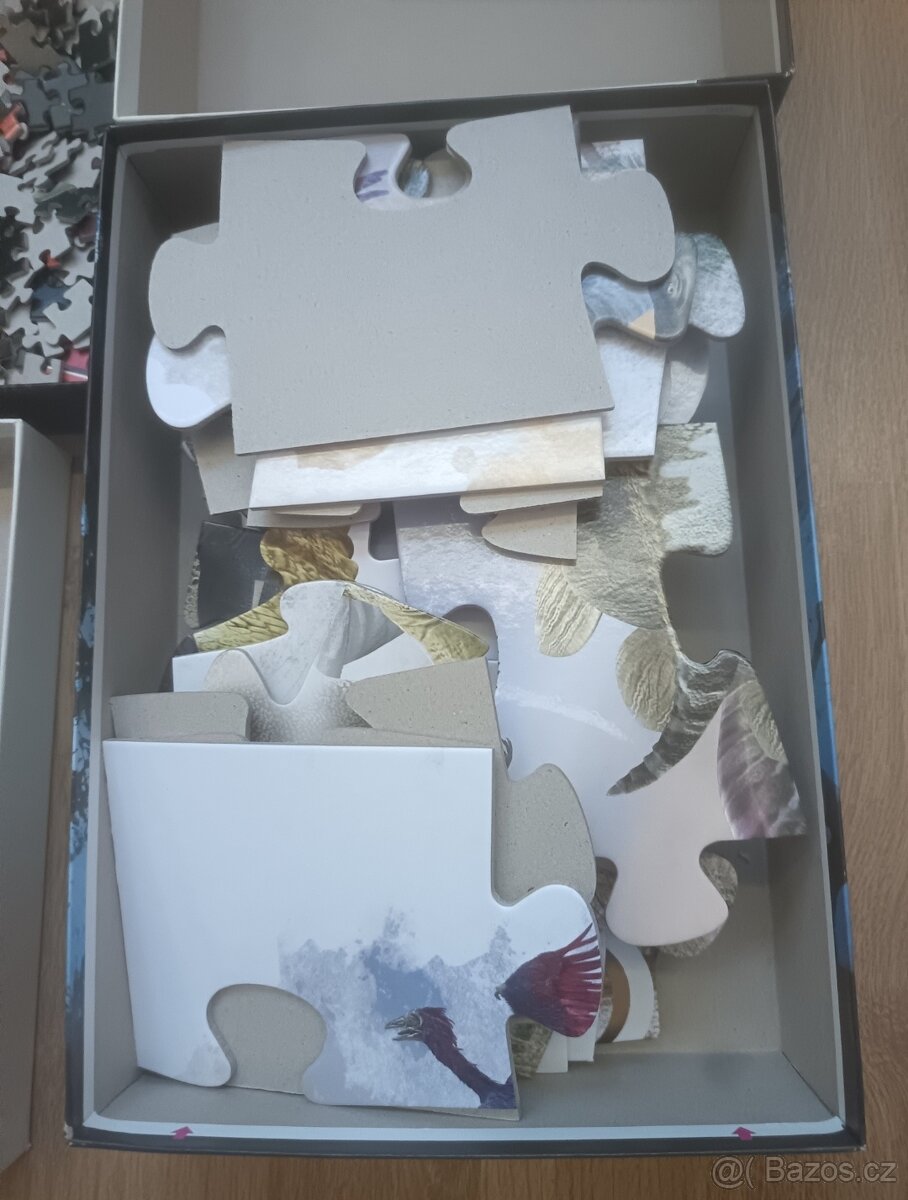 Puzzle Dino 500 dílků + dětské puzzle dinosaurů 30 dílků - 7