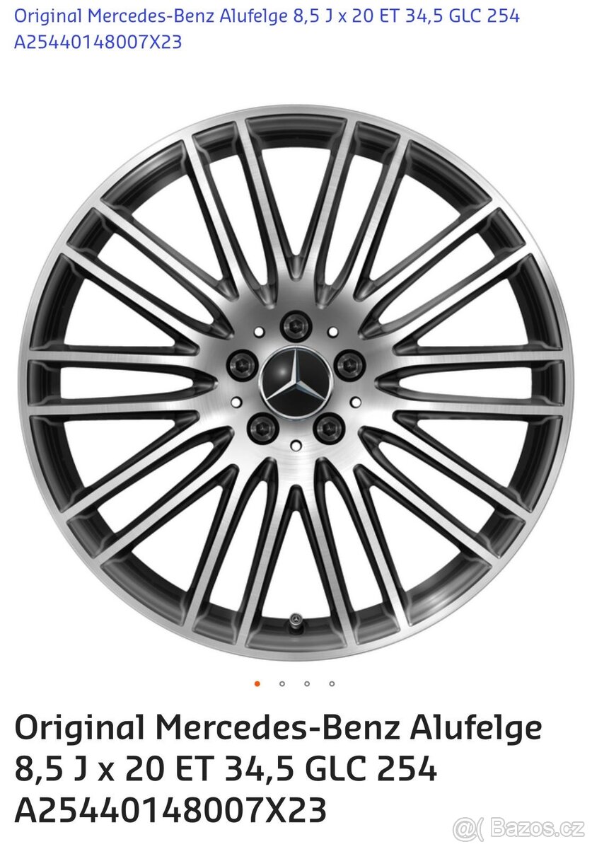 Nové originál kola Mercedes GLC X254 R20 - 7
