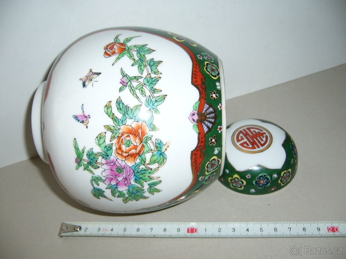 Čínská váza - flip top nádoba - 7