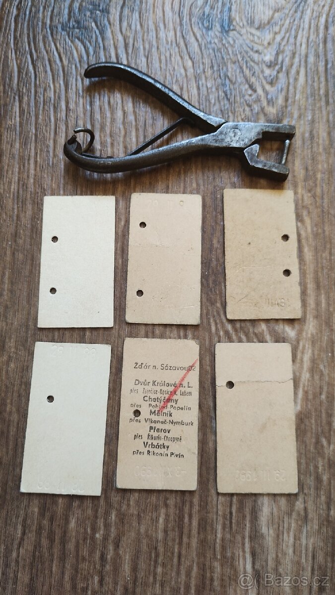 Kleště a jízdenky ČSD - 7