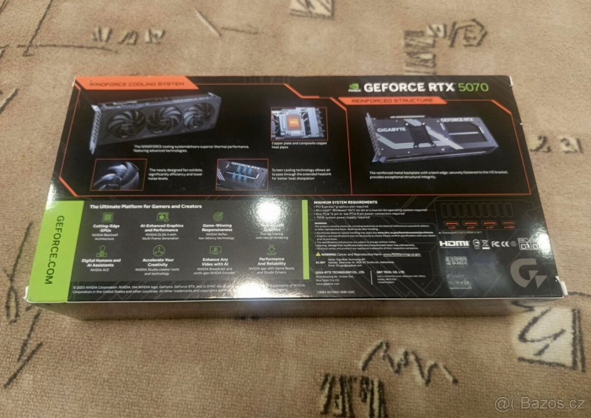 Grafická karta RTX 5070 od Gigabyte - 7