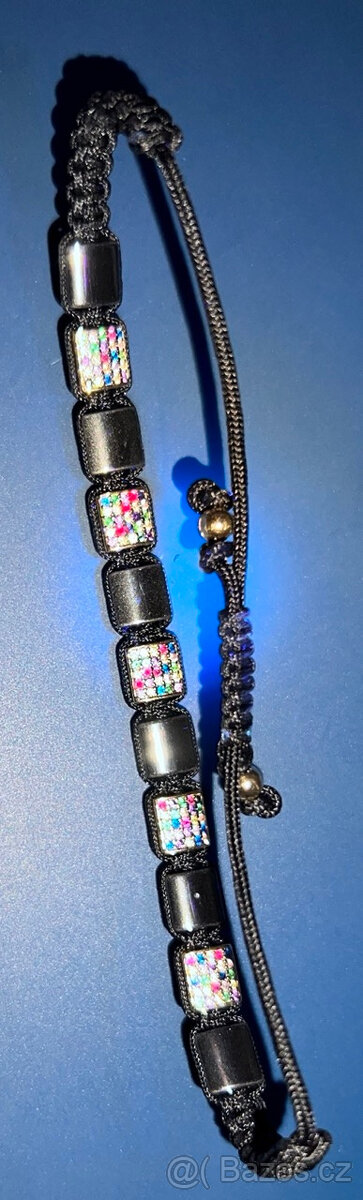 Zlaty naramek kombinovany - 7