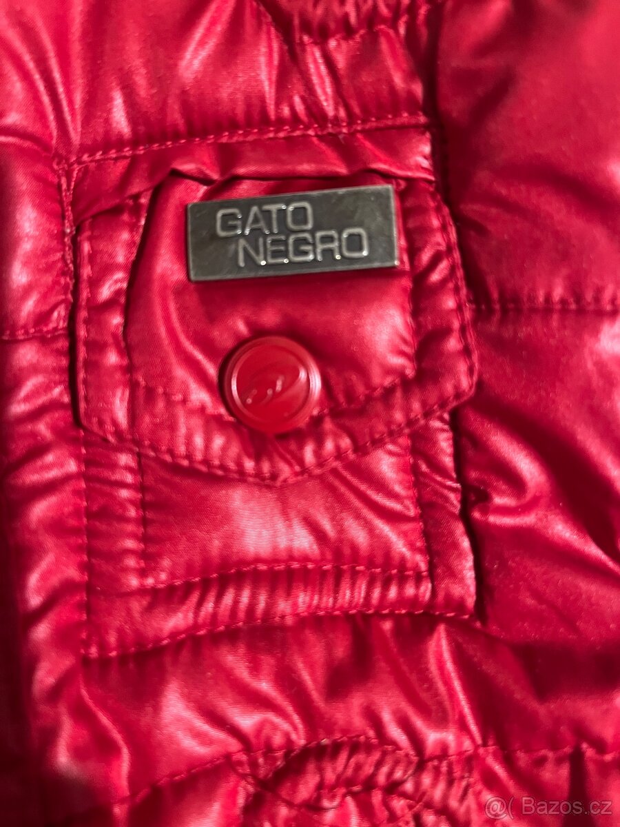 Bunda červená vel. 128, velmi módní - 7