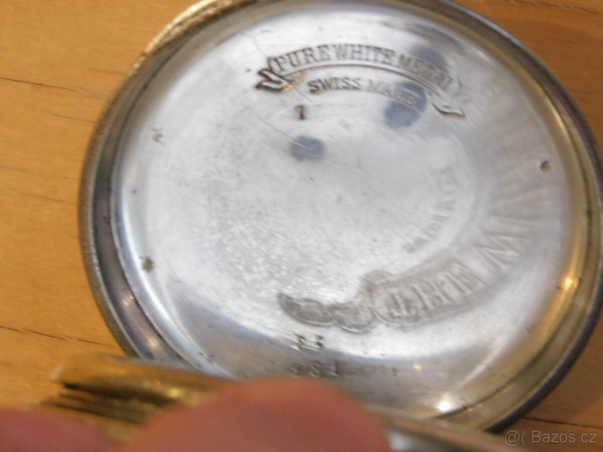 Švýcarské kapesní hodinky "The Wizard" s centrál. sek. ruč - 7