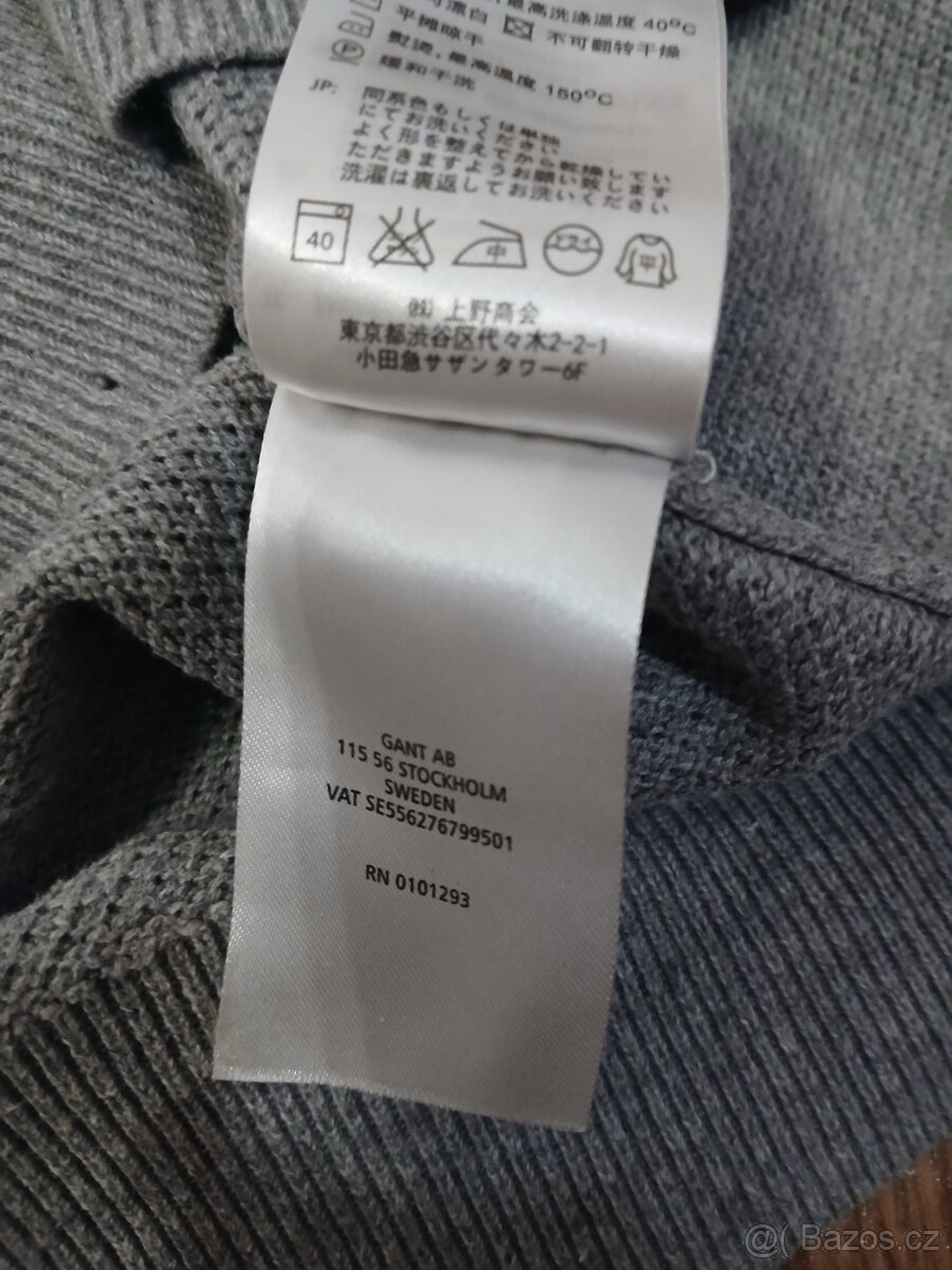 Pánský lehký svetr Gant vel. M - L - 7