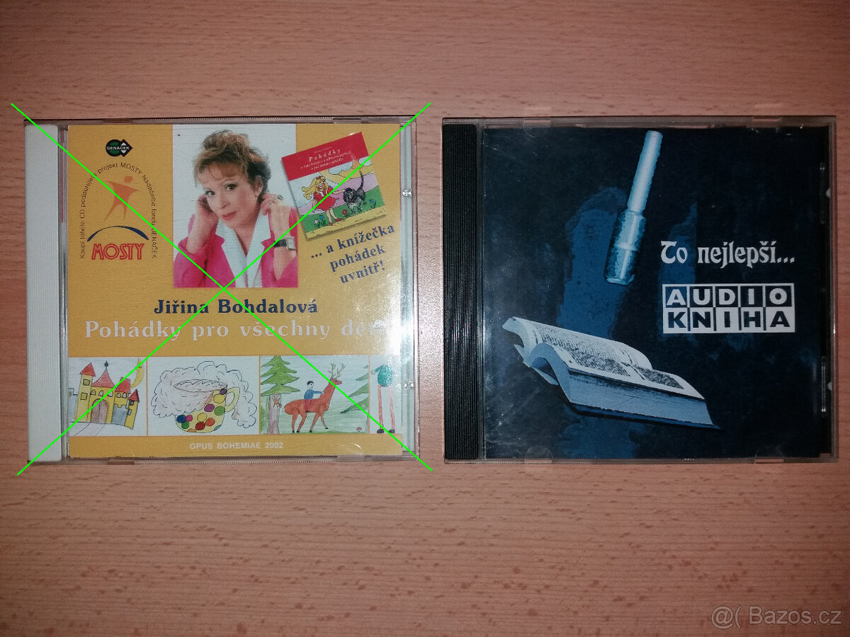 MC kazety, CD a 2x stojan - 7