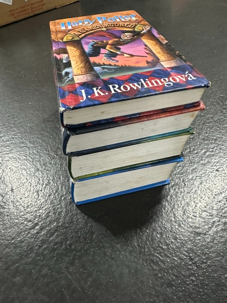 Harry Potter – vzácná 1. vydání + komplet 4 knihy - 7