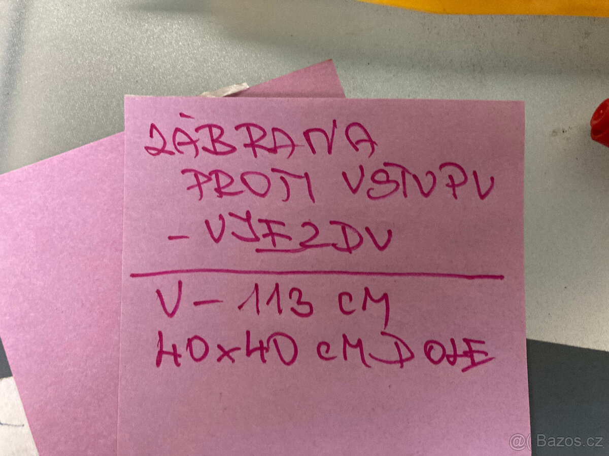 Zábrana proti vjezdu, vstupu, parkovací místo za 600 kč - 7