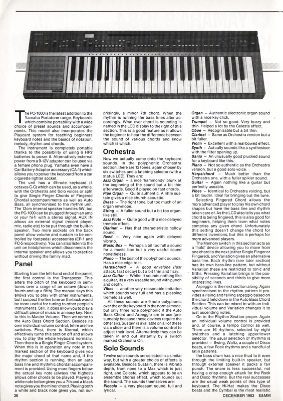 Yamaha PC-1000 - 7
