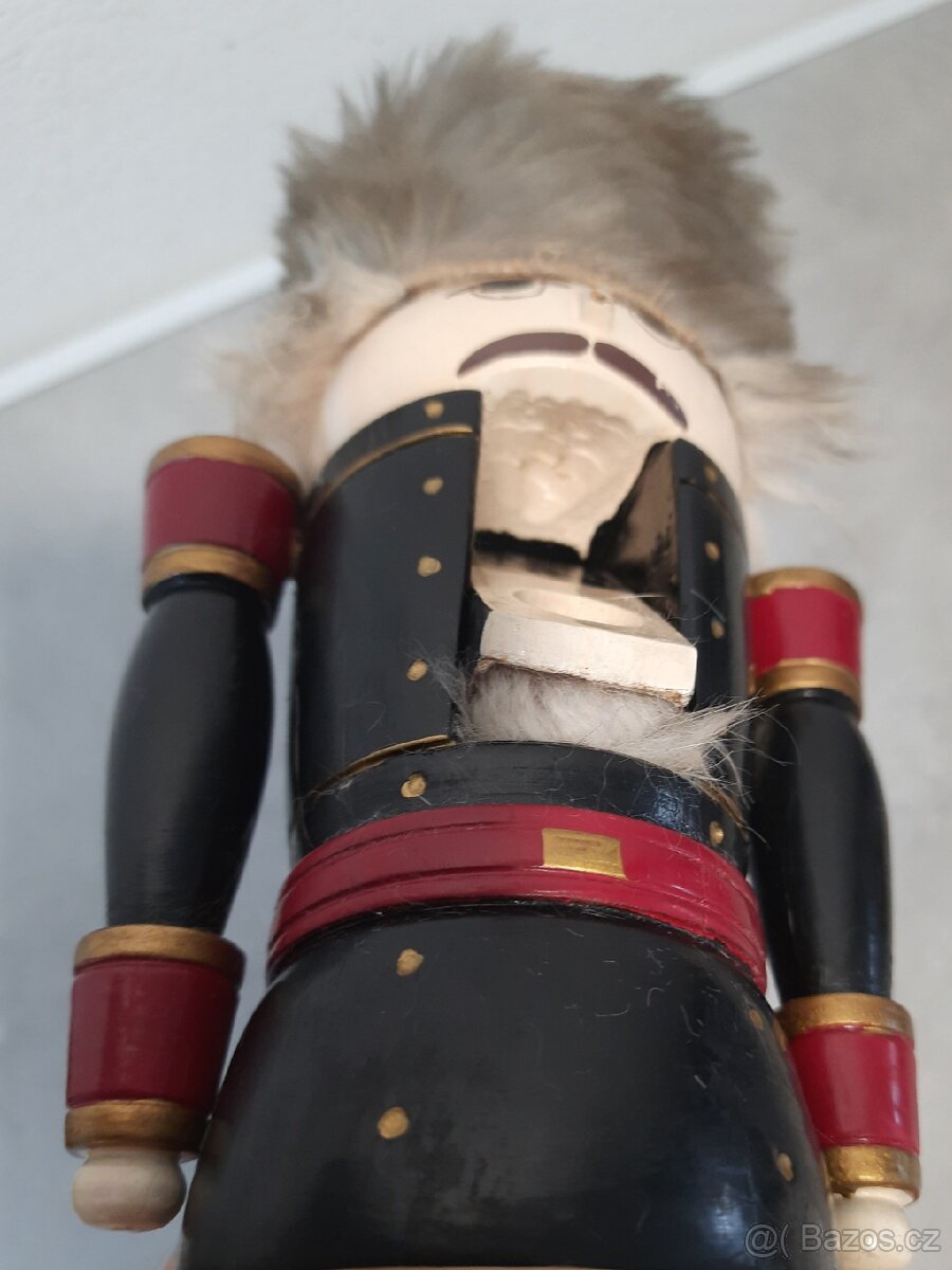 Vánoční dekorace dřevěný louskáček - voják - 7