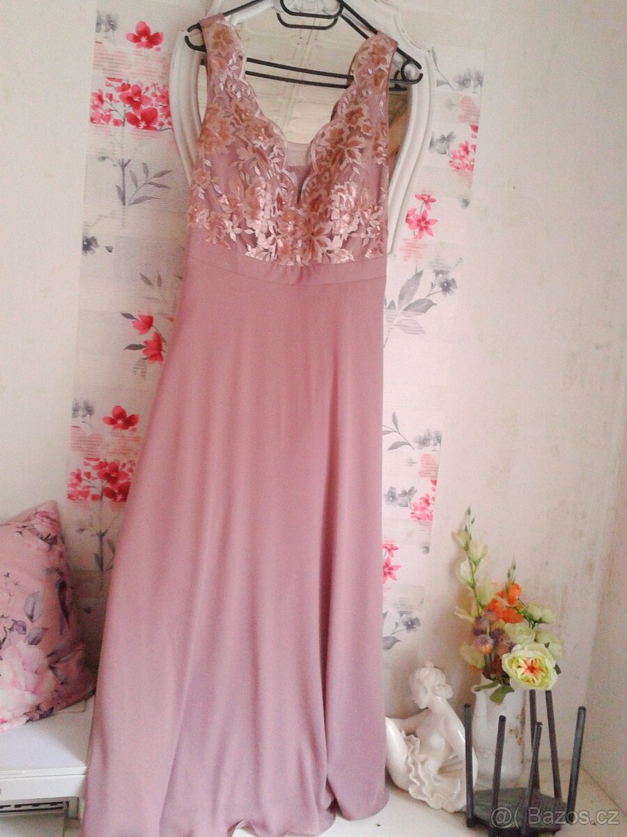 Krásné společenské šaty 40/42 - 7