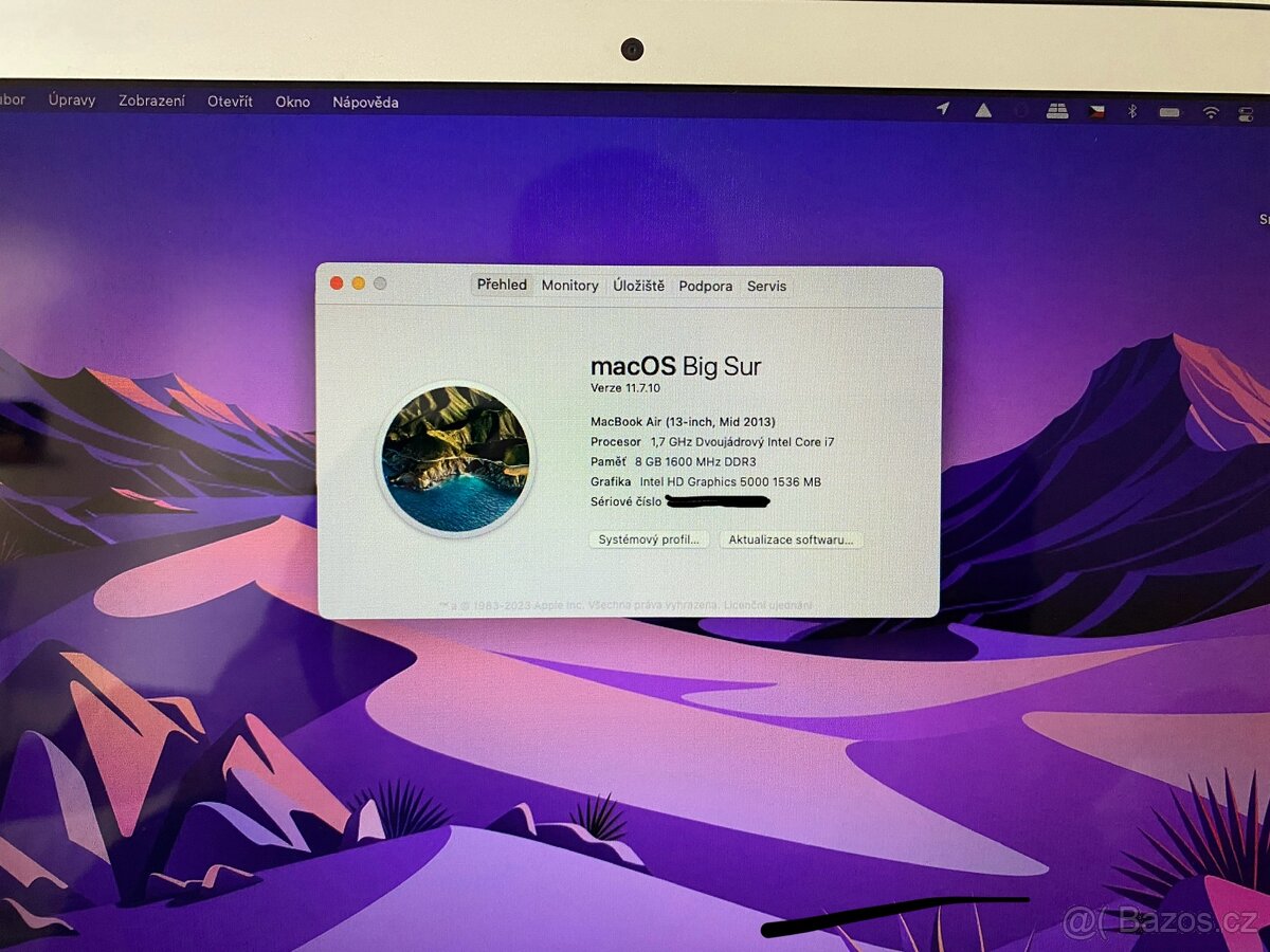 Prodám Macbook Air mid 2013 - 7