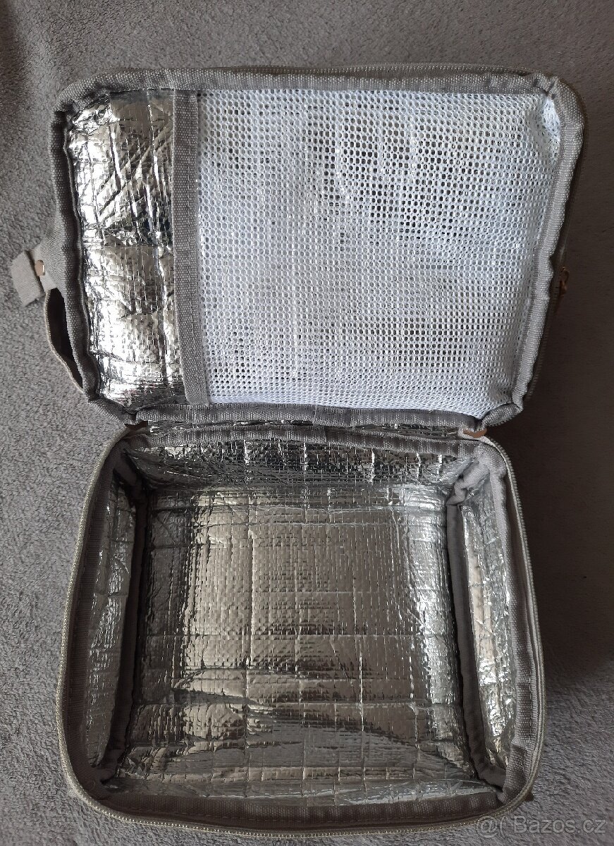 Stylová přebalovací taška/batoh šedá - 7