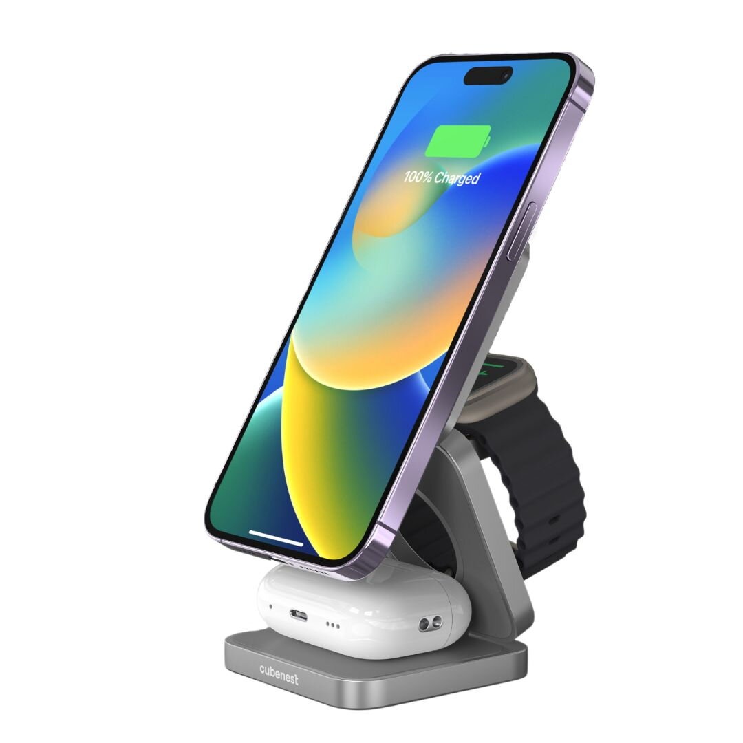 Cubenest 3v1 bezdrátová nabíječka - 7