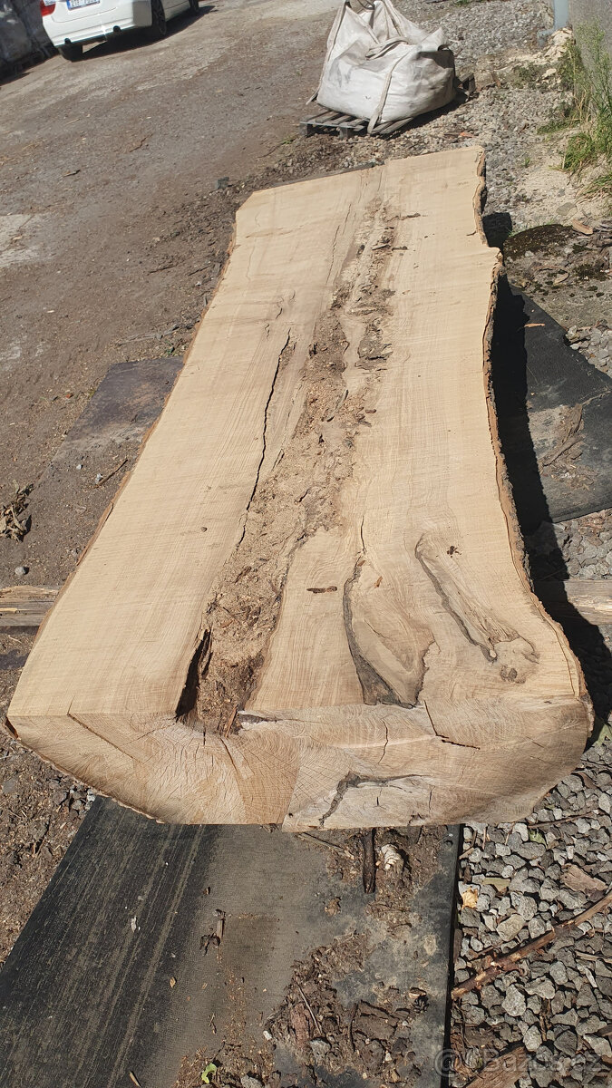 Jasanová fošna - blok na výrobu stolů - 7