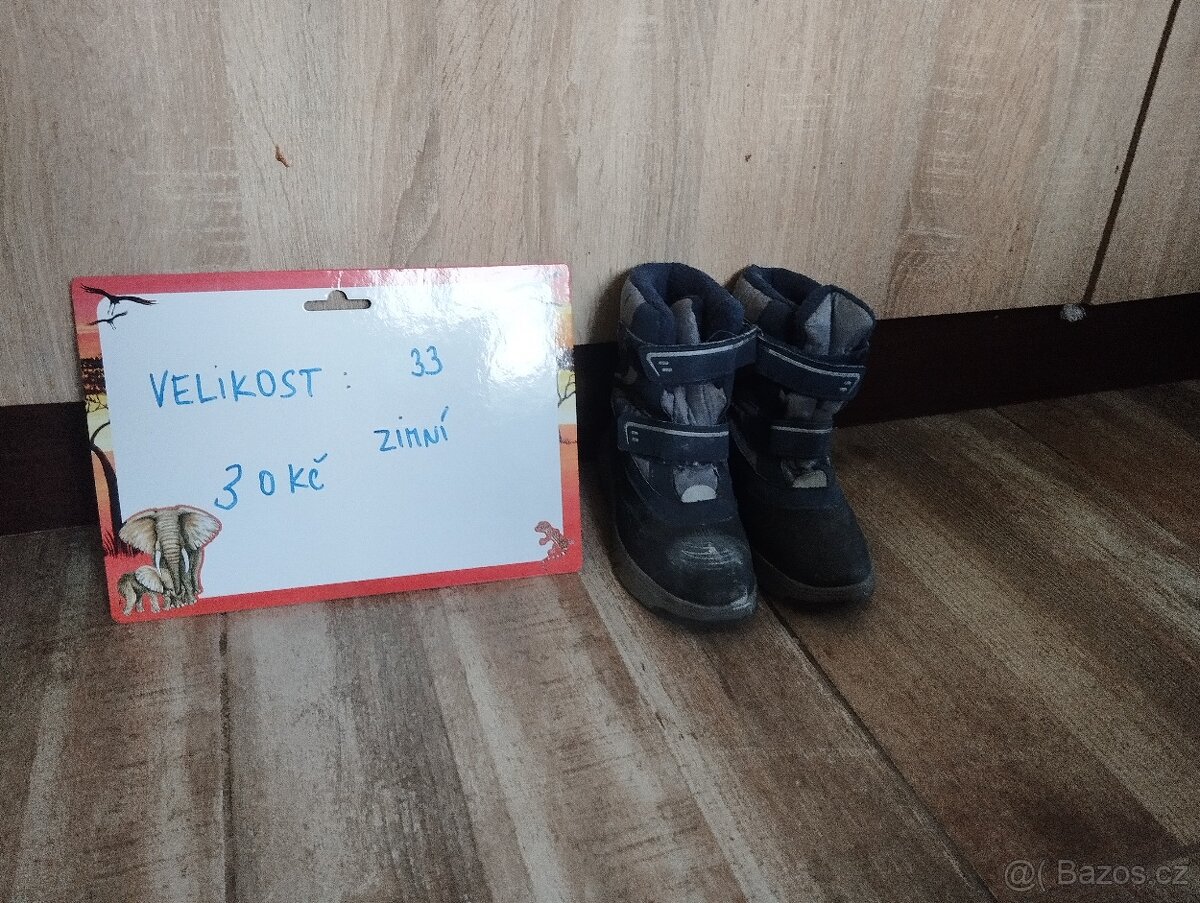 Boty kluk velikost 31,32,33 ,34 a brusle 24-31 a 29-32a - 7