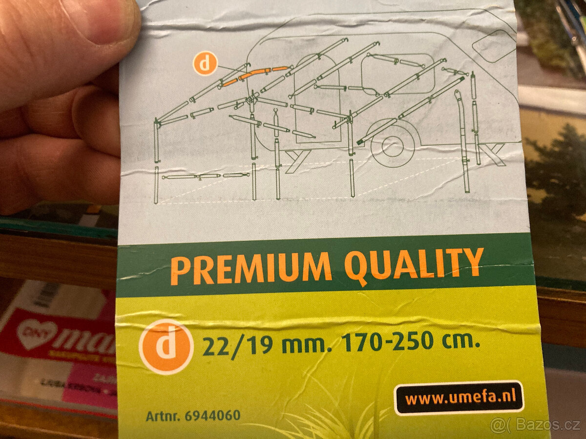 Karavan - tyčky předstan, přístřešek - MIX - 7