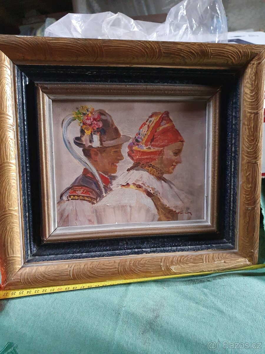 Obrazy staré olej - 7