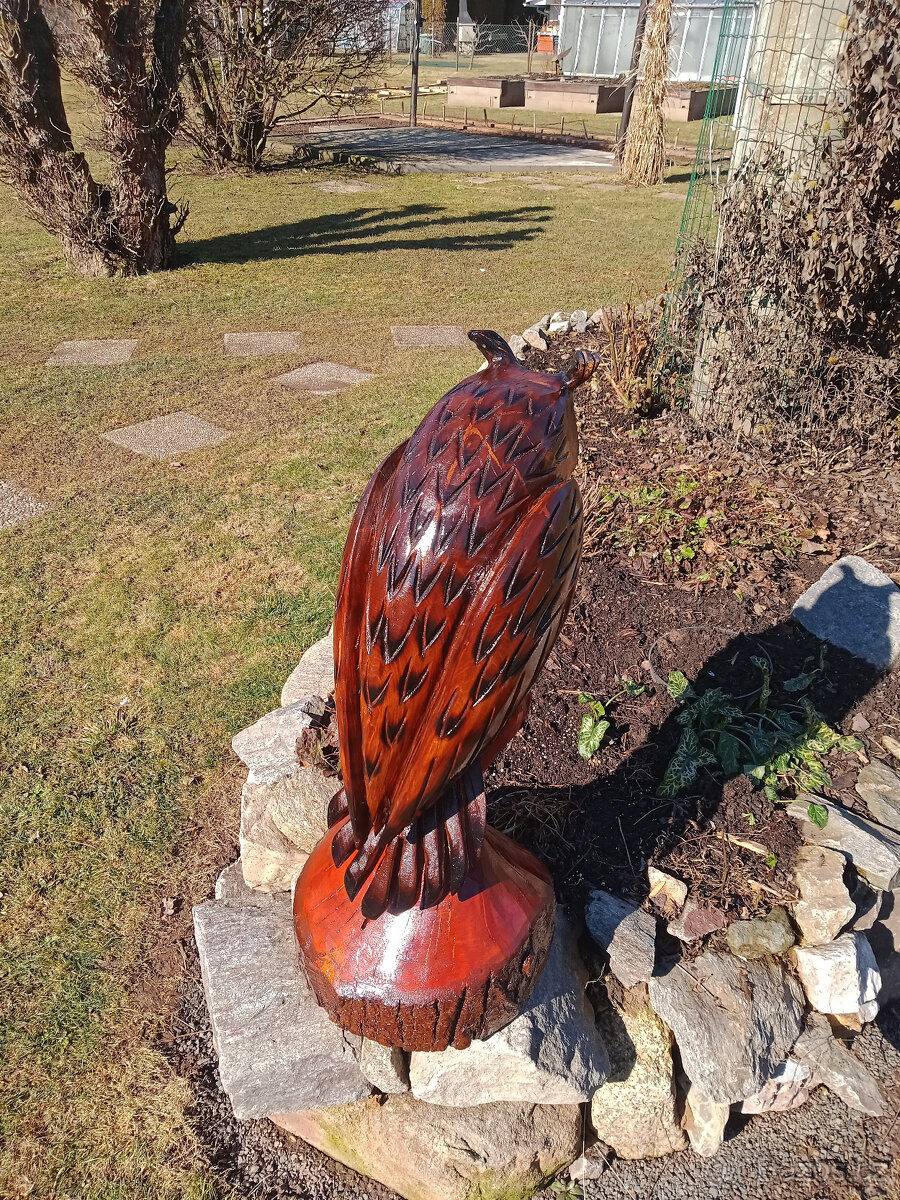 Dřevěné sochy -Sova - 7