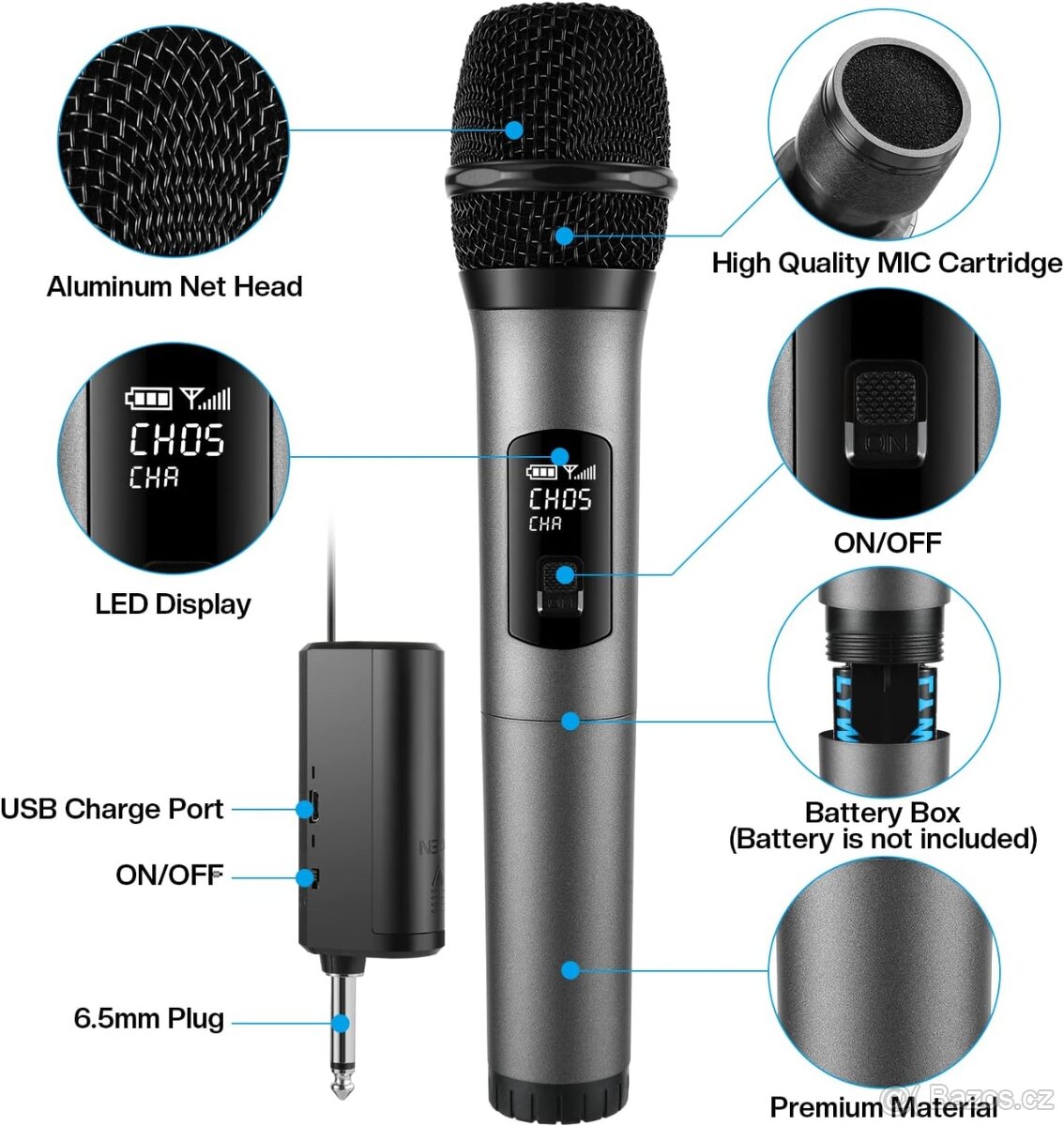 Tonor TW320, 2 sety 4 mikrofony cena za dva sety - 7