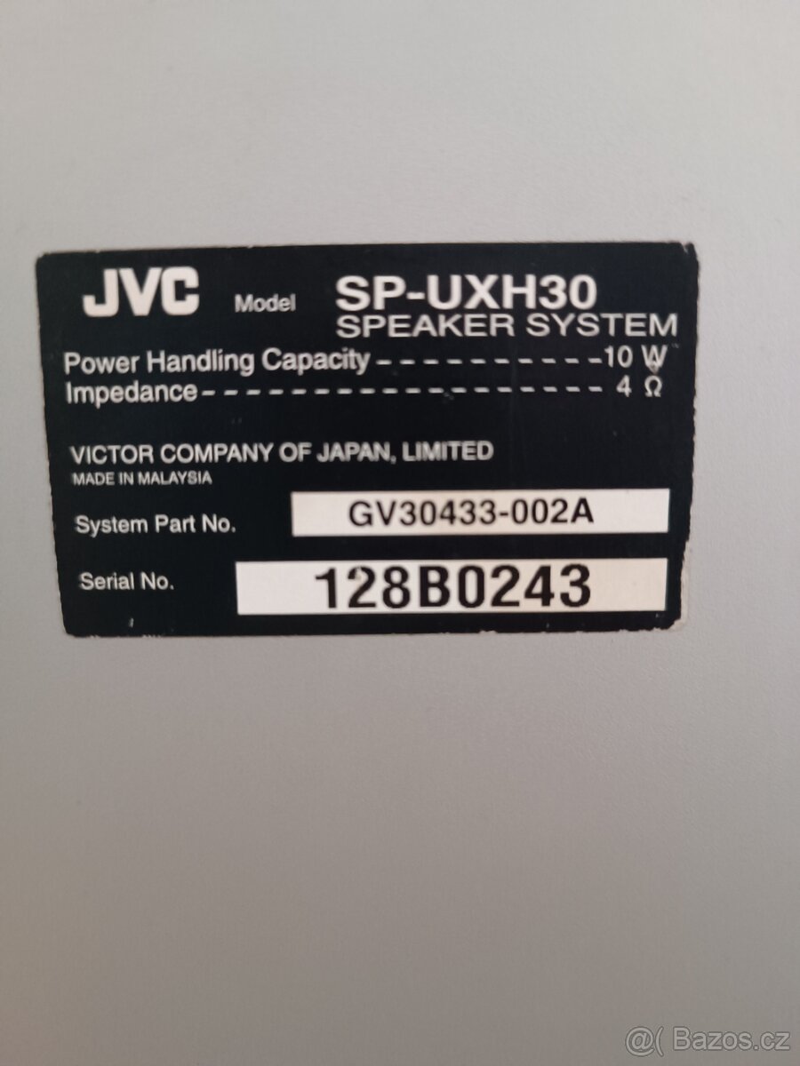 Reproduktory JVC SP - UX30 pár - pěkné - 7