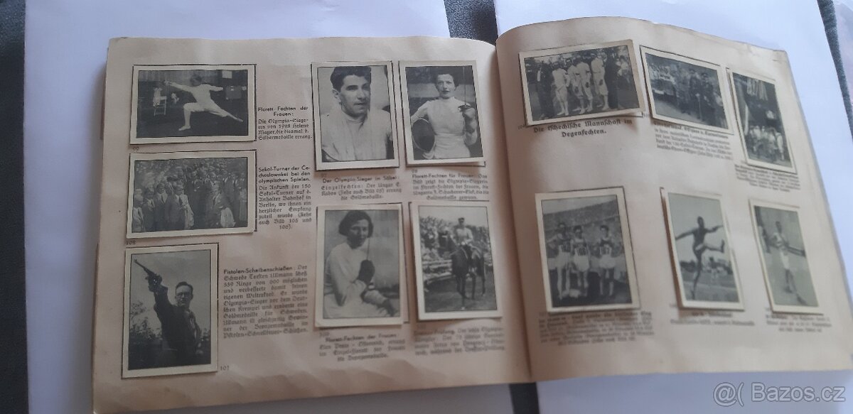 Raritní kompletní Olympijské album Berlin 1936 - 7