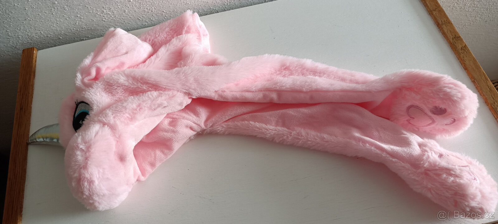 Plyšový jednorožec - NOVÁ čepice s funkčníma ušima - 7