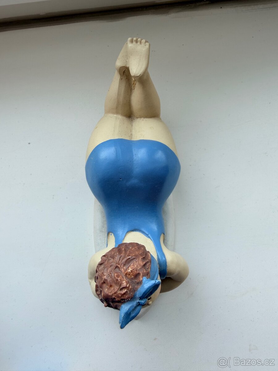 Retro plážové figurky – sada 4 ks, 17–20 cm, bez poškození - 7