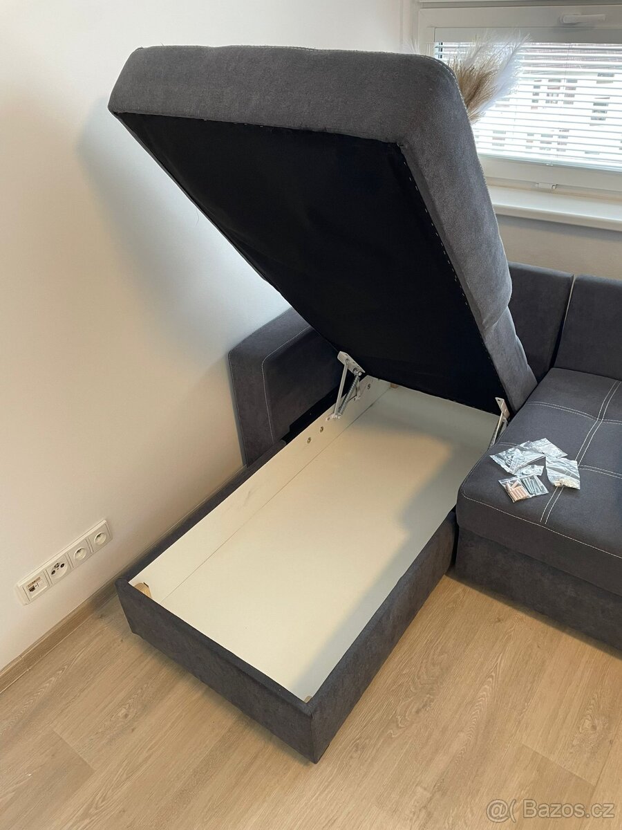 Rozkládací pohovka tvaru L - 7