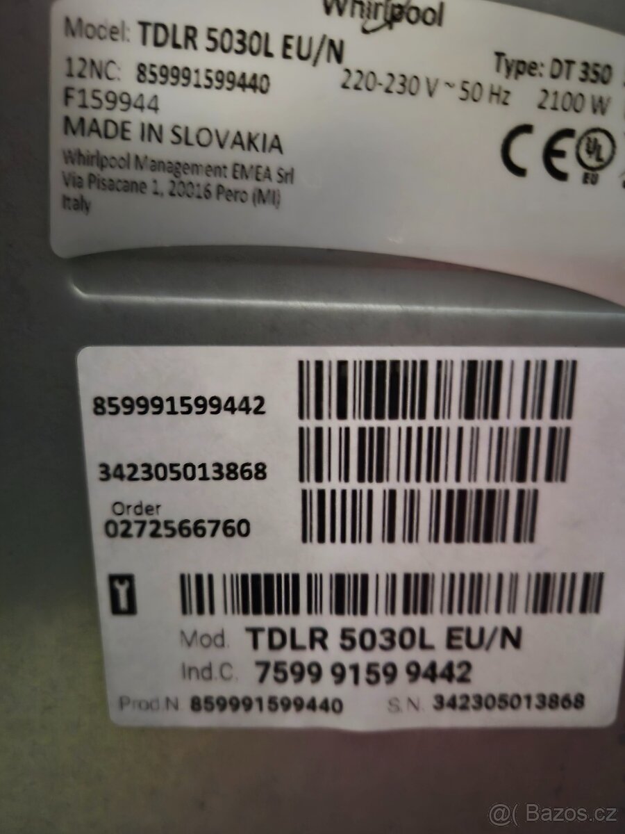 Automatická pračka Whirlpool - 7