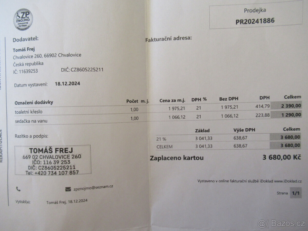 Toaletní křeslo nové 1690Kč nebo dohoda - 7