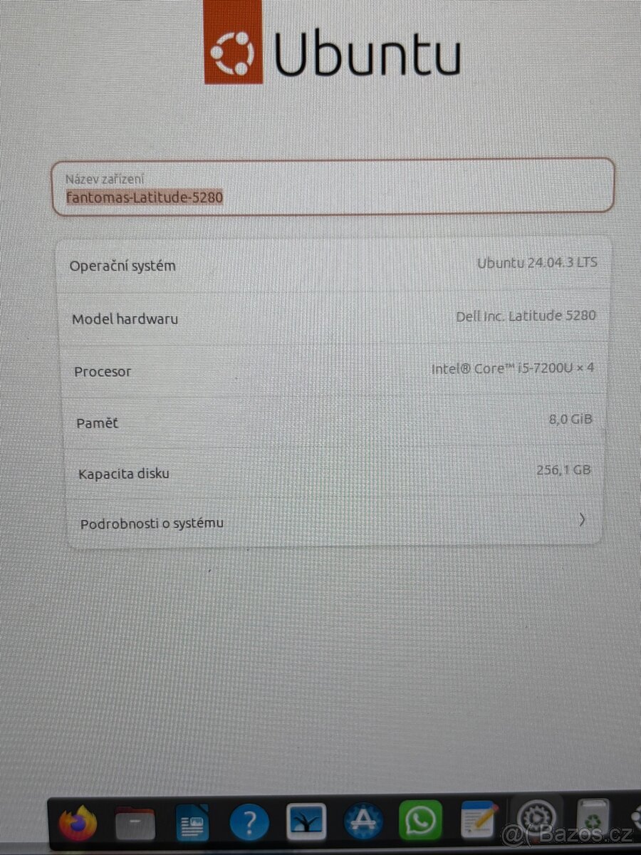 Dell Latitude 5280 – i5 / 8 GB RAM / 256 GB hdd - 7