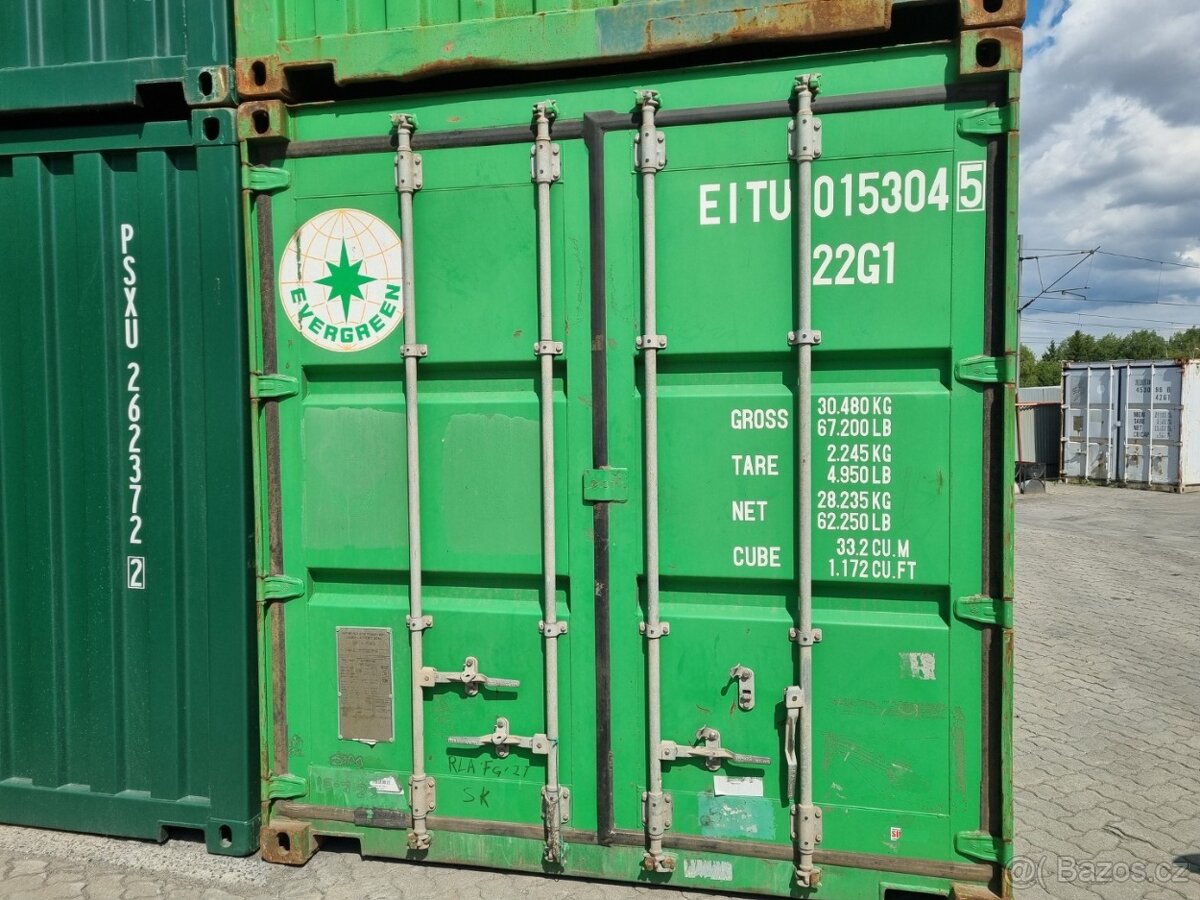 Lodní kontejner v solidním stavu ideální- volba pro sklad - 7