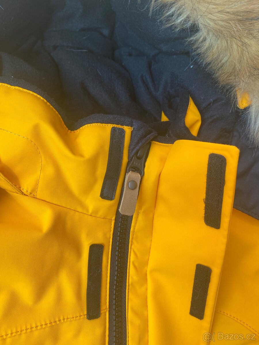 Dětský péřový membránový kabát Reima Serkku Warm Yellow 140 - 7