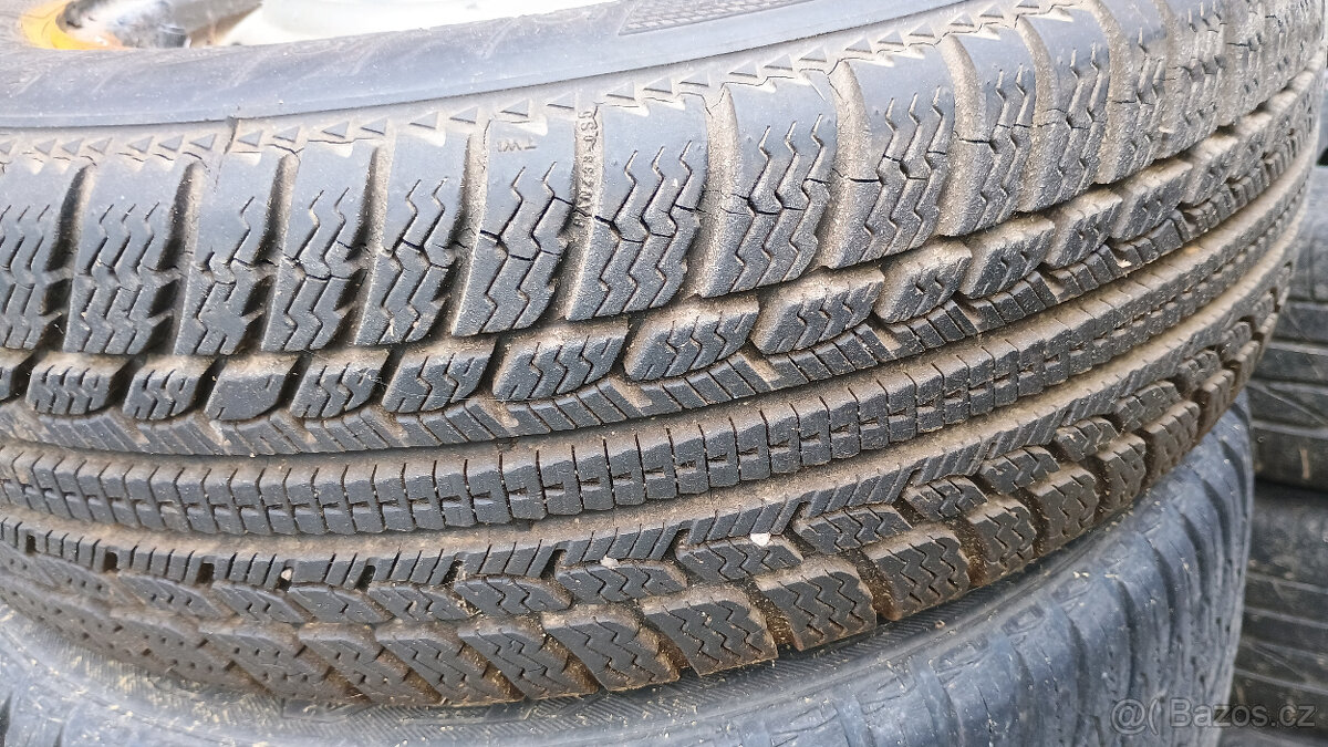 Zimní pneu 195/65 R15, 7mm, disk 4x108 (#099) - 7