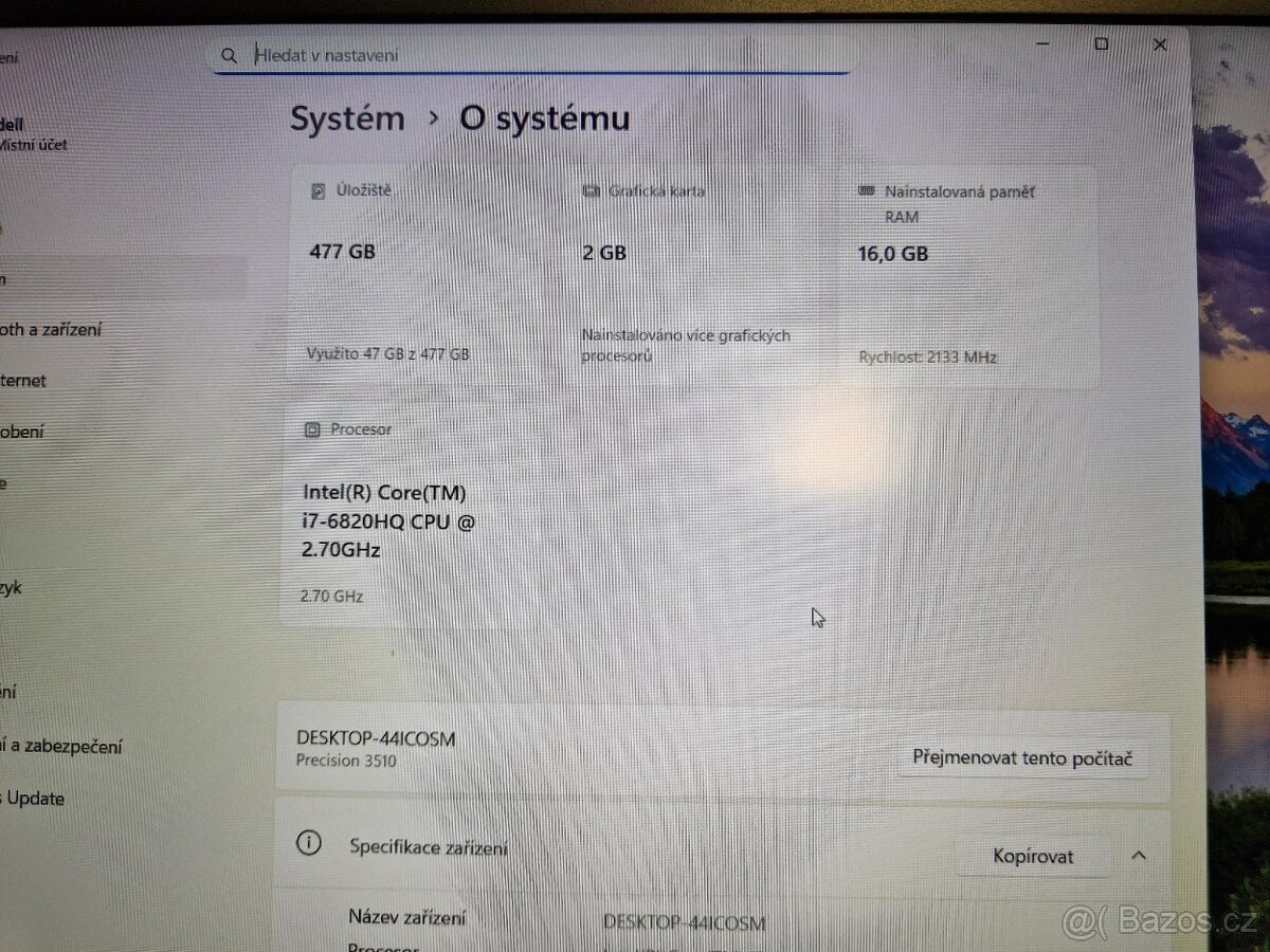 Dell Precision 3510 – i7 / 16GB / 512GB / 2GB Radeon / Win11 - 7