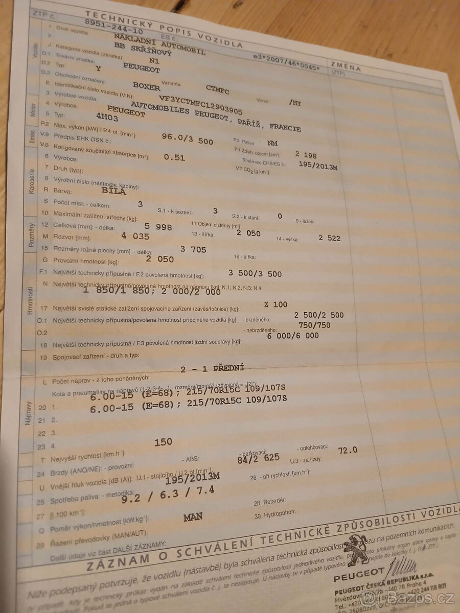 Peugeot Boxer 2.0 diesel 96kW, - 7