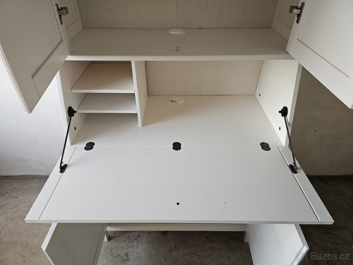 IKEA HEMNES sekretář s nástavcem - 7