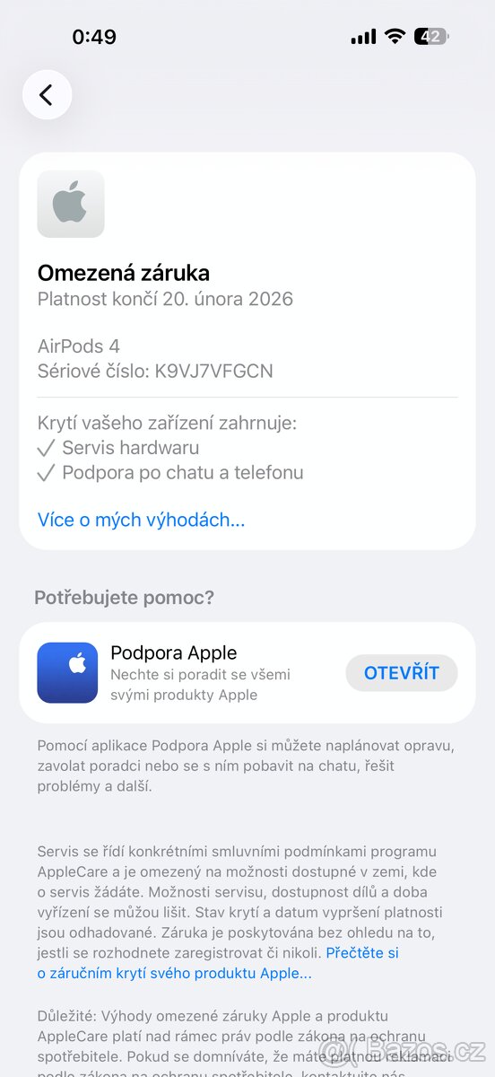Apple AirPods (4. gen.) s nabíjecím pouzdrem – v záruce - 7