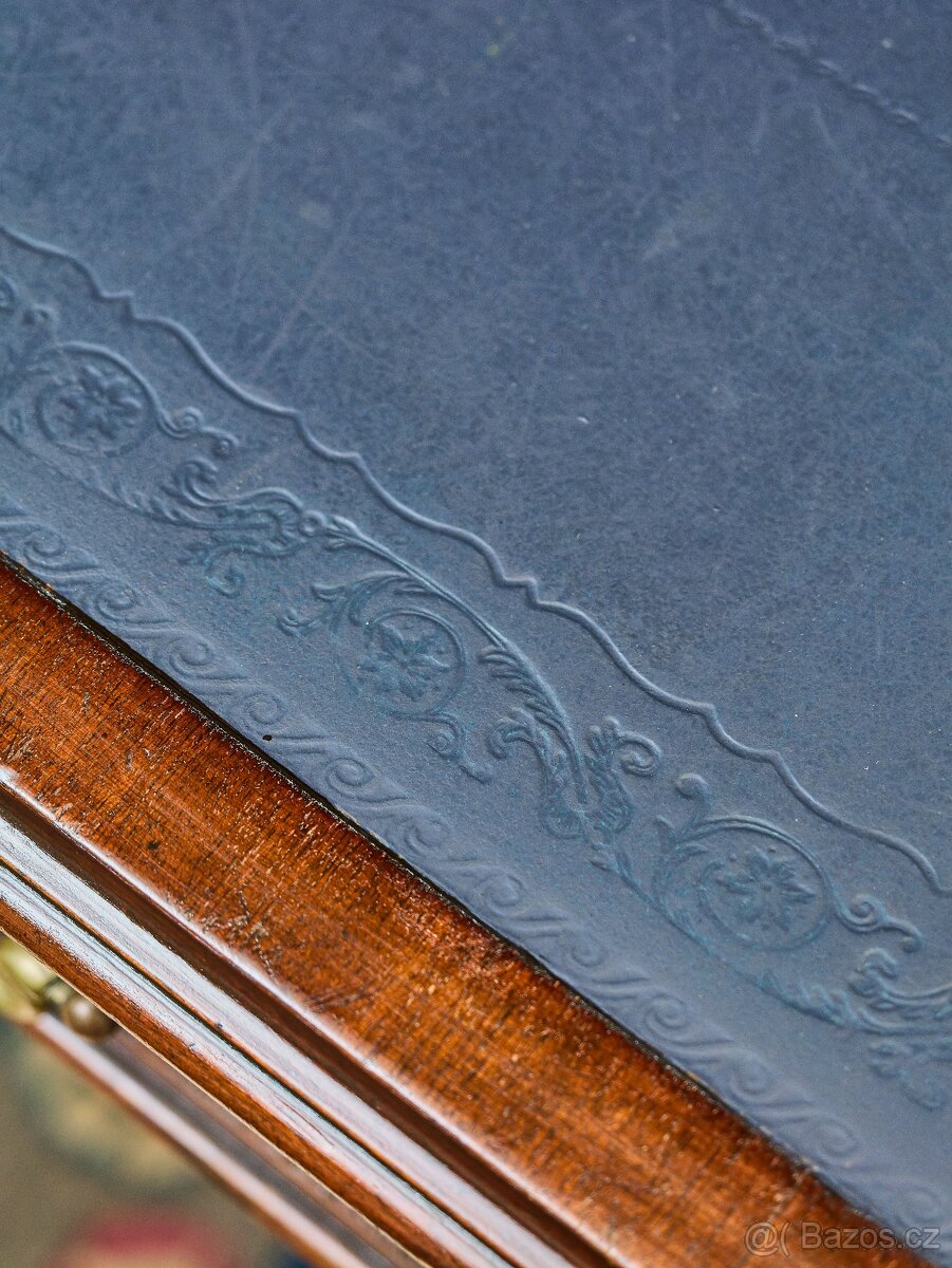 Velký anglický psací stůl. Oboustranný - 7