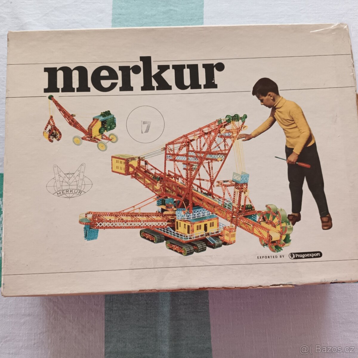 Ikonická konstrukční stavebnice MERKUR 7, z r. 1982 - 7