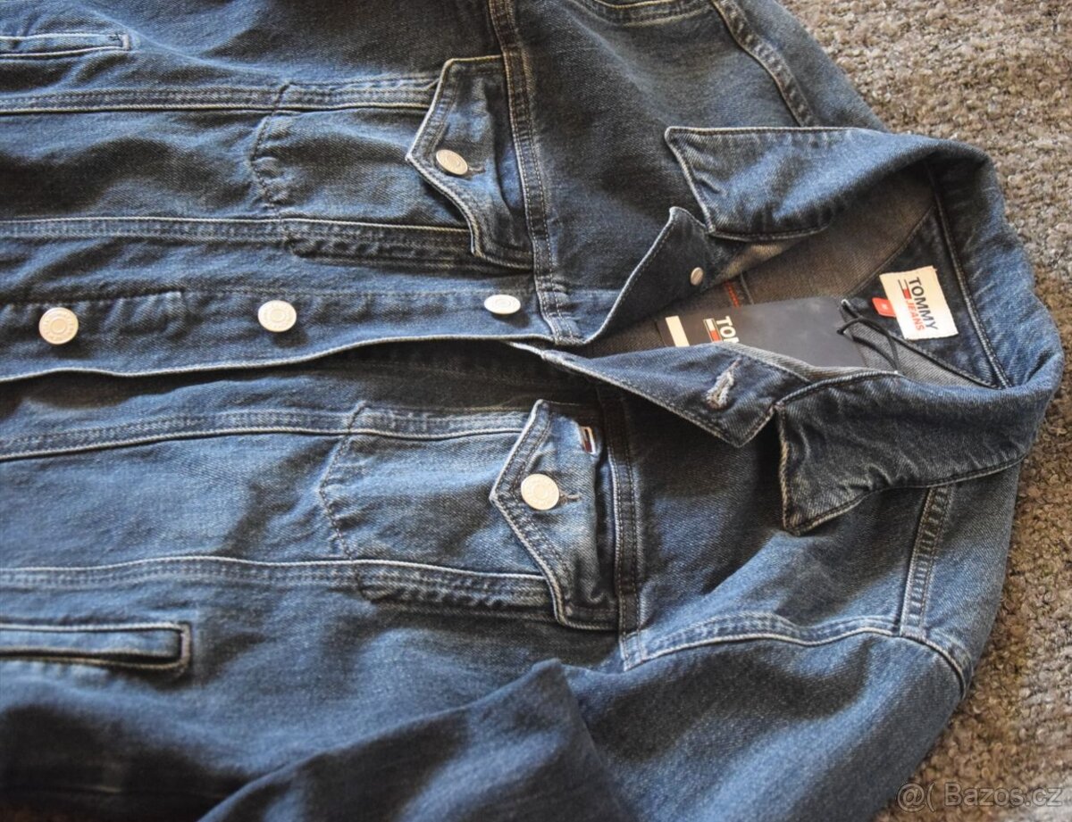 HILFIGER TOMMY Jeans - modrá, bunda ,velikost "M", NOVÁ - 7