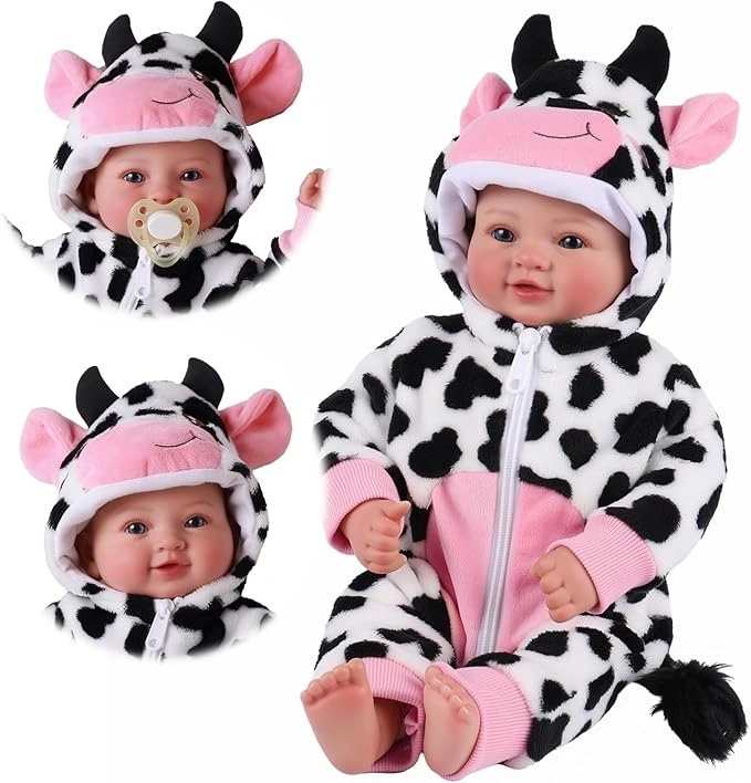 Realistická Reborn panenka kravička - 7