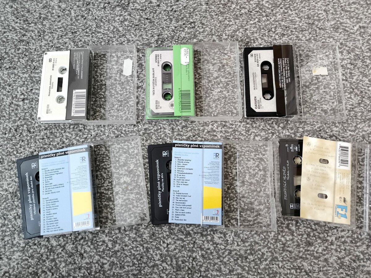 Kazety starší popová hudba, dechovky, mluvené slovo - 7