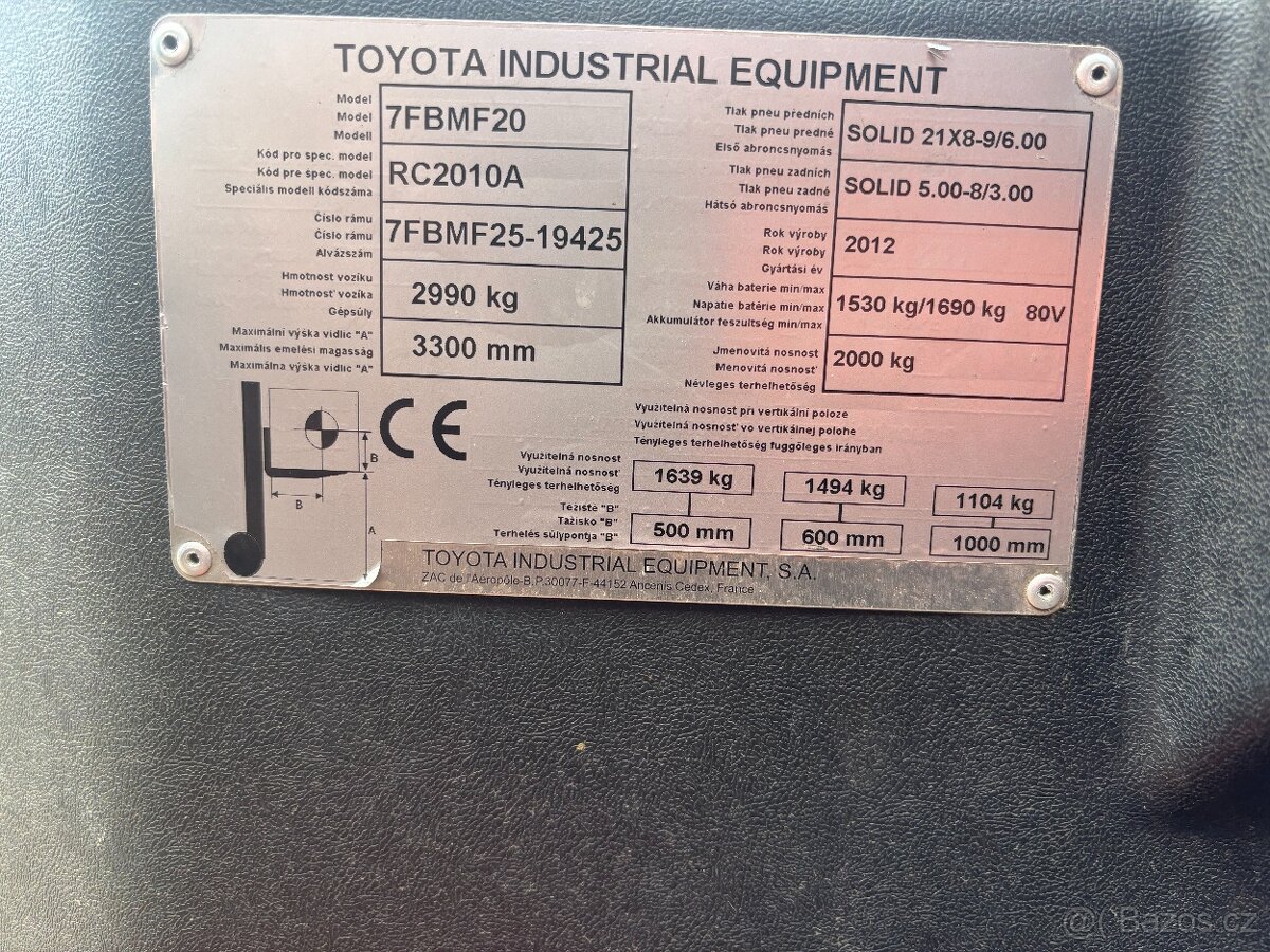VZV 2t toyota - 7