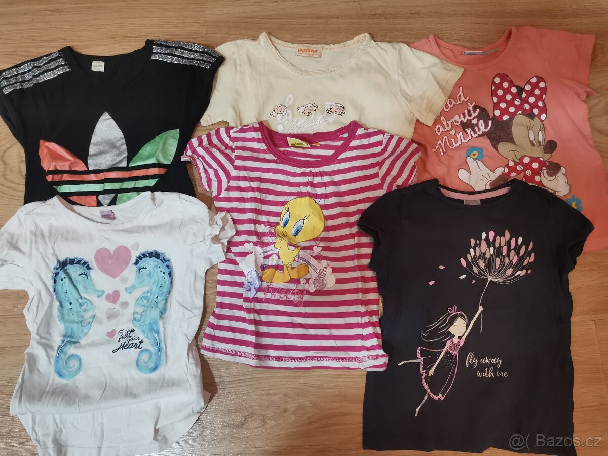 Tričko krátký, dlouhý rukáv, tunika, košile 116 5-6 let - 7