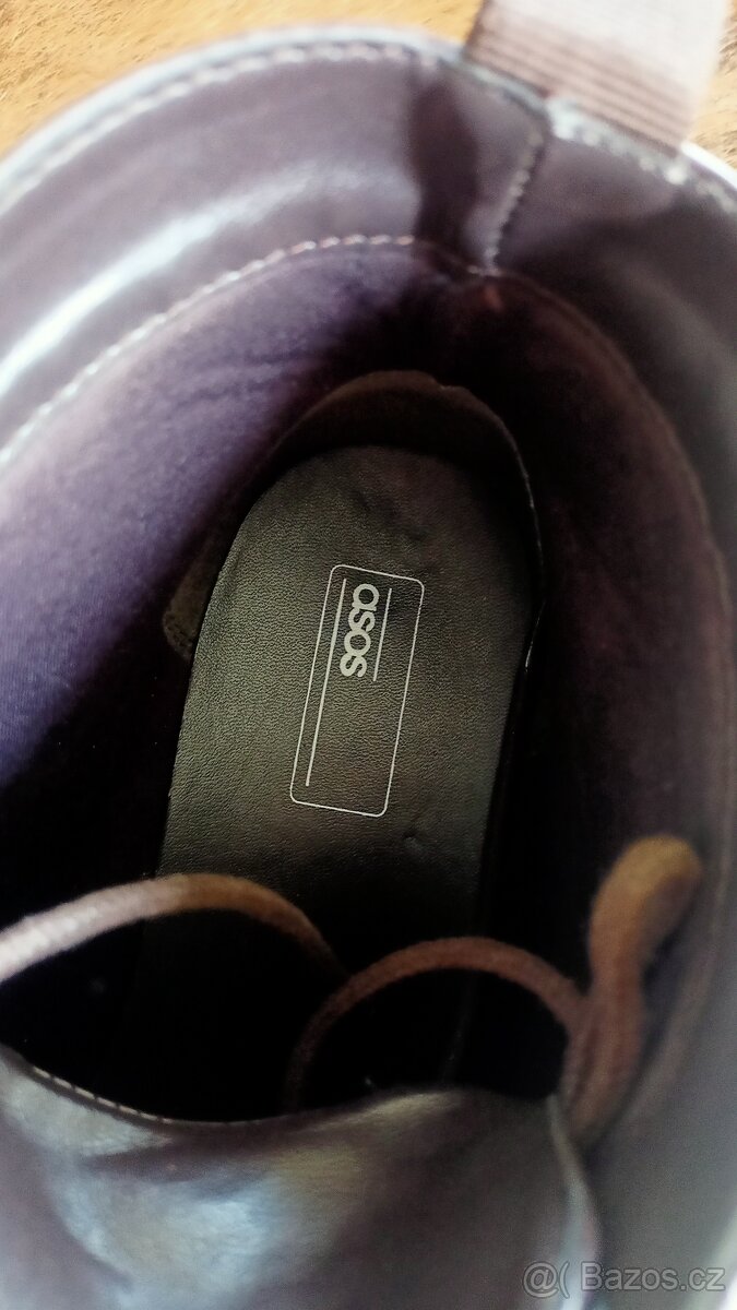 Pánské společenské boty ASOS, hnědé - 7